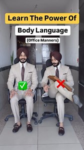 1.1M views · 22K reactions | Learn the power of body language (Look confident & dominating in office) . #bodylanguage #office #posture #confident #dominating #hack #posturecorrection | Santwinder Singh Waraich | Facebook