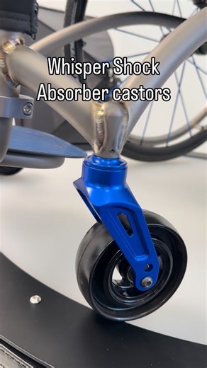 Whisper Shock absorbers - because life has enough bumps already! #wheelchair #wheelchairuser #wheelchairlife #wheelchairsports #wheelchairtravel | Melrose Wheelchairs