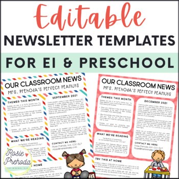 Preschool Newsletter Template | Editable in PowerPoint & Google Slides