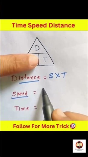 Speed Time and Distance Formula Tricks 🔥 | #tricks #maths #resoning #ssc #upsc #shorts