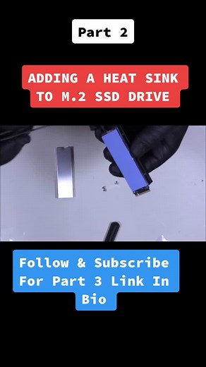 This is how to cool down your SSD Drive , with a fan & heatsink. Part 2 #foryoupage #howto #tech