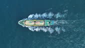 LPG Tanker, LNG tanker running in the ocean. Oil Crude Gas Tanker...