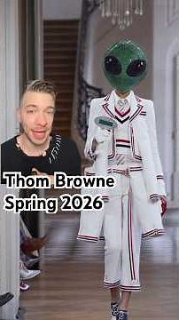 ALIEN SUPERSTAR 👽🛸✨ Thom Browne spring 2026 #review #fashion #runway #fashionshow