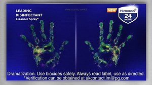 Microban 24 Antibacterial Aerosol Surface Disinfectant Spray