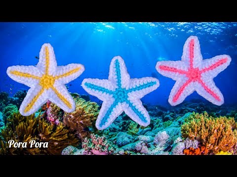 Crochet Starfish Applique I Crochet Nautical I Crochet Sea Creatures