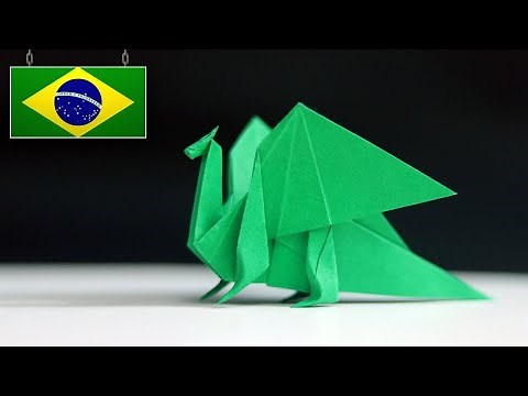 Origami de Dragão Fácil e Realista - Tutorial PT-BR ‪@EasyOrigamiAndCrafts‬