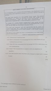 4.23.1 Define the term transitional fossil. 4.23.2 Name a char... | Filo