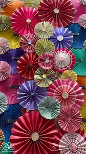6.3K views · 51 reactions | Create this paper flower backdrop with me today for your holi backdrop. These paper flowers are my favourite and time and again you might have seen me decorating or celebrating with these. I used all the scrapbook papers I had in my collection, you can try it with bright or plain holi colors to up the quotient. | Pinkz Passion | Facebook
