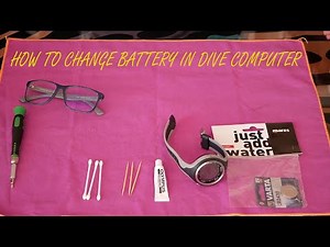 How to change a battery in your diving computer