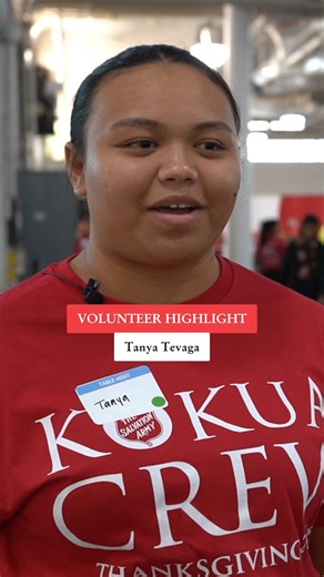 For Tanya, volunteering is more than helping: it’s about connection, belonging, and sharing aloha. As a high school student, she’s volunteered with The Salvation Army for two years serving, building relationships and showing our community what kindness in action looks like. Mahalo, Tanya, for your heart for others. ❤️ Want to get involved in 2026? Head to our website to learn more about how you can become a volunteer! | The Salvation Army - Hawaiian & Pacific Islands