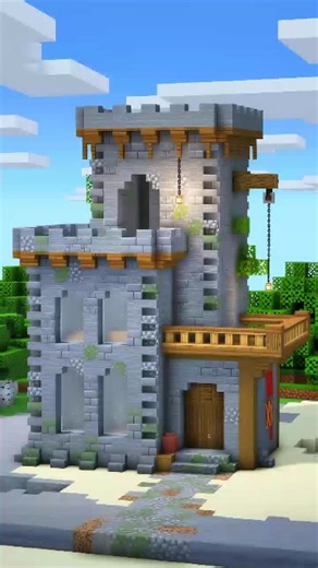 Starter Castle in Minecraft! 🏰 #minecraftbuild #minecraftideas #minecraft #minecrafthack #minecrafttiktok #minecrafttutorial #minecraftforyou #minecraftcastle