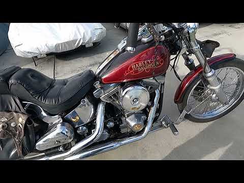 FXST-C 1988 Harley Davidson. A tour and a Quick Ride.