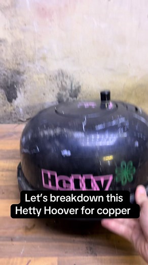 Hetty Hoover Breakdown to Recover Copper Motor Wiring