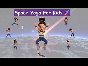 Space Adventure Yoga for Kids | Fun Cosmic Galaxy Poses & Energy Boost 🚀
