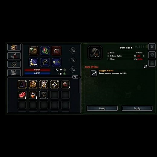 How to make Dark hood in Pocket Rogues: Ultimate #pocketrogues #craft #item