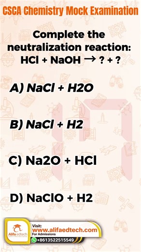 CSCA Chemistry MCQ | Which Oxide Forms a Base?