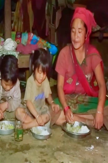 Happy Family Eating in Village #food #video #cookingtime #village | Village Cooking