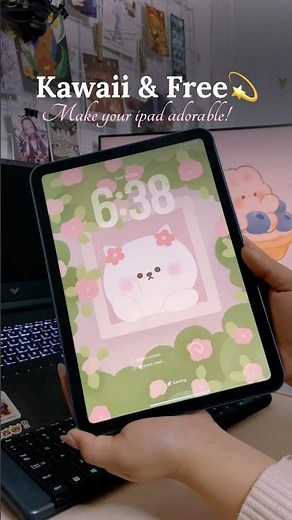 Your iPad Needs This! FREE Kawaii Rotating Wallpaper ♡