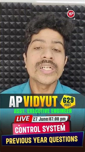 ⚡ AP Vidyut AEE 2026 Control System Previous Year Questions 🔥 629 Posts Electrical Engg. LIVE