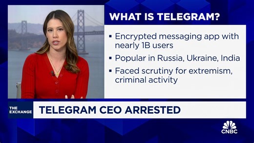 Telegram CEO arrested in France for allegedly failing to mitigate criminal activity on platform
