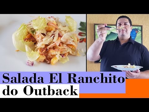 Salada El Ranchito do Outback - Super Fácil de Fazer - Molho Ranch Barbecue
