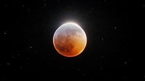 Super Blood Wolf moon making the transition into total lunar eclipse! Its extremely rare to shoot both the moon and stars like this, last night was incredible.Thanks for sharing Masphoto! | Masphoto