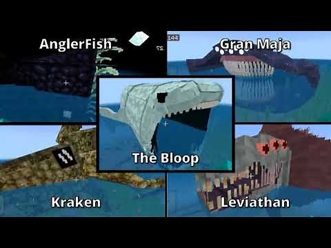 The Bloop Big Monster | ALL OCEAN MONSTER IN MINECRAFT PE
