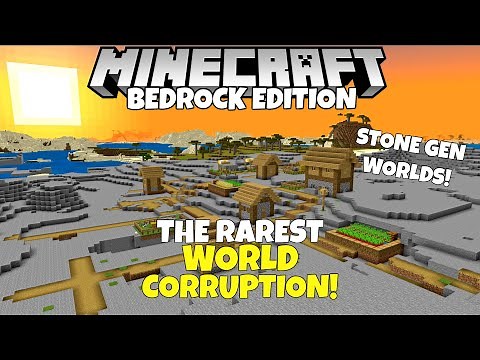 The RAREST Type Of World CORRUPTION In Minecraft Bedrock Edition!