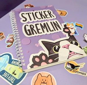 Reusable Sticker Book: Gremlin Cat Sticker A5 Collection Book - Etsy