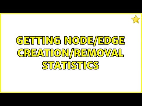 Getting node/edge creation/removal statistics