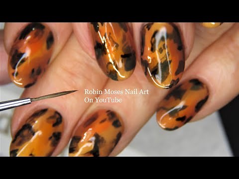 Tortoise shell Nails using Regular Polish | DIY Nail Art Technique for Beginners