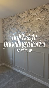 118K views · 62 reactions | HALF HEIGHT PANELLING TUTORIAL - PART ONE...