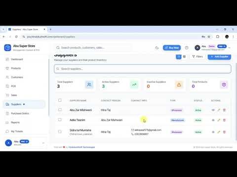 Suppliers Module (Part 6) | NextGen Shop - Inventory Management System & POS