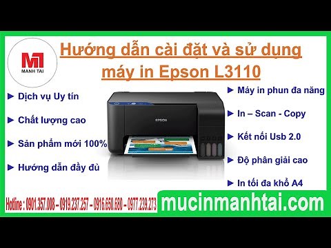 Hướng dẫn chi tiết cách sử dụng máy in Epson L3110