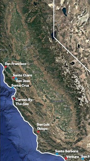 How Most Of California's Cities Were Founded #geography