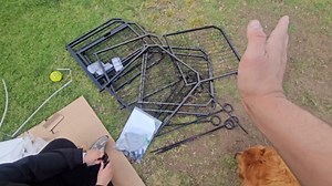 Dog Playpen Outdoor, 24 in 16panel Dog Fence with Gate for Yard,Pet Exercise Pen for Rv Camping Garden for Puppy and Small Dogs with Fixed Stakes(24 in)