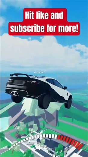 Insane Car Jump Challenge #roblox #robloxshorts #robloxedit #jump