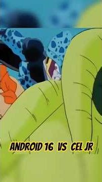 Android 16 VS Cell Jr #dragonball #dbz #dbsuper #shorts