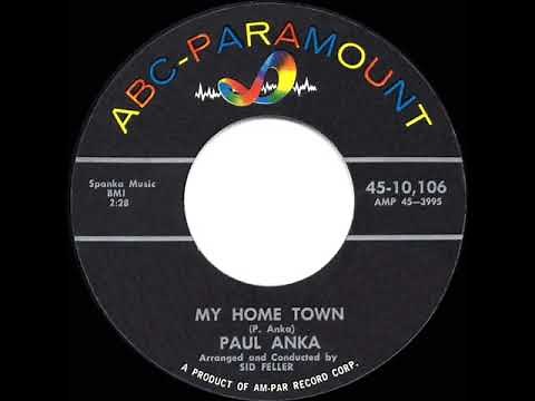 1960 HITS ARCHIVE: My Home Town - Paul Anka