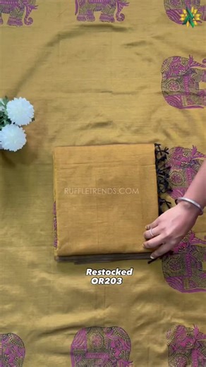 Ruffle Trends on Instagram: "✨Restocked Rathi South Cotton saree price rs.1,250 ✨Ruffletrends.com, Search - OR203 Website link 🔗https://ruffletrends.com/product/rathi-south-cottonmustardmaroon-lHEwf7 ✨What’s app for any queries-9345630672 Visit our store at, RuffleTrends Exclusive For sarees Villa 18, block 60 Bollineni hillside , Nookampalayam, Perumbakkam road, Sithalappakam Chennai-600 126 6369545679 @ruffle_trends"