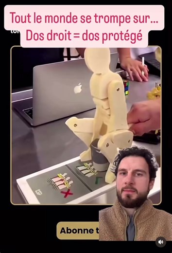 ⚠️ “Garde le dos droit.” On t’a déjà dit ça, non ? Mais voilà la réalité : Un dos droit… bouge quand même. Même sur quand tu te forces à rester le buste vertical, sur un squat, un deadlift ou un kettlebell swing, il y a toujours un peu (voir beaucoup) de flexion lombaire. Et c’est normal. Ton dos est fait pour bouger. Pas pour être figé comme une planche. Chercher à le garder parfaitement “droit” en permanence peut : ⚠️ Augmenter la crispation ⚠️ Limiter la fluidité ⚠️ Entretenir la peur du mouv