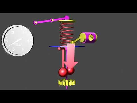 How a diesel engine's governor works.