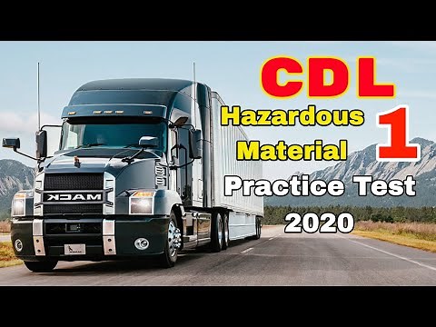 2020 CDL HAZMAT ENDORSEMENT TEST 1 (QUESTIONS AND ANSWERS STUDY GUIDE)