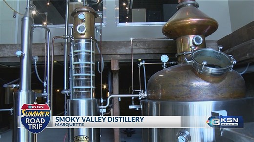 KSN summer road trip gets tour of Marquette's Kansas Motorcycle Museum and Smoky Valley Distillery