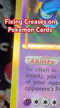 How to fix creases on Pokemon cards using the heat pen available at PokeMasterCenter.com #pokemontcg