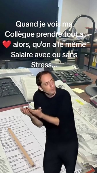 Humour au Bureau : Le Stress et les Salaires