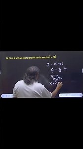 Finding a unit vector parallel to vector i+ √3j | #creators_super_30