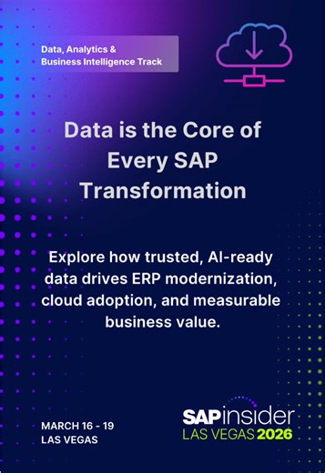 When data shows up late, decisions get rushed. #sapinsidervegas26 #dataleadership #RealTimeData
