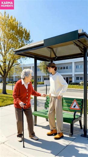 50K views · 168 reactions | Karma at the Bus Stop What happens when you ignore warning signs? Generated using Kling AI . . . (For entertainment purposes only. Consult professionals if guidance on activities is presented. No brand affiliation is implied if any are shown. If inspired by true events, creative adaptations may be included. Content may include public footage.) | Fabiosa Animated | Facebook