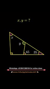 33K views · 154 reactions | Find angle x,y #geometry #triangle #maths #mritunjaylectures #tgtpgt2025 #grade9students #math #tgtpgt #PGT #bankexam #Grade7Students #Grade10 #grade10students | Mritunjay Lectures | Facebook